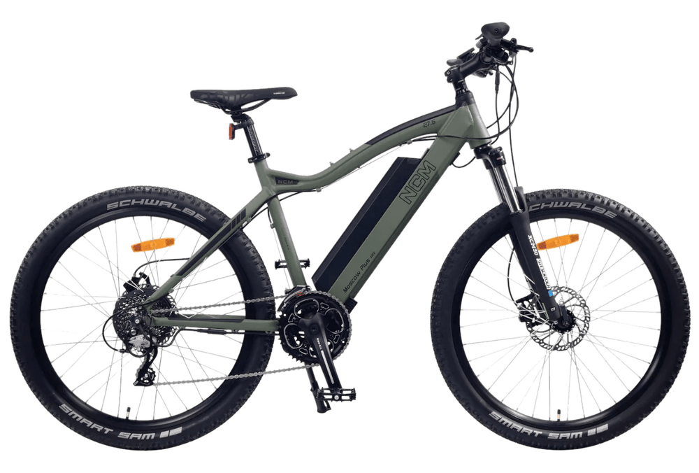 NCM Moscow Plus e-mountain bike, part of our fleet